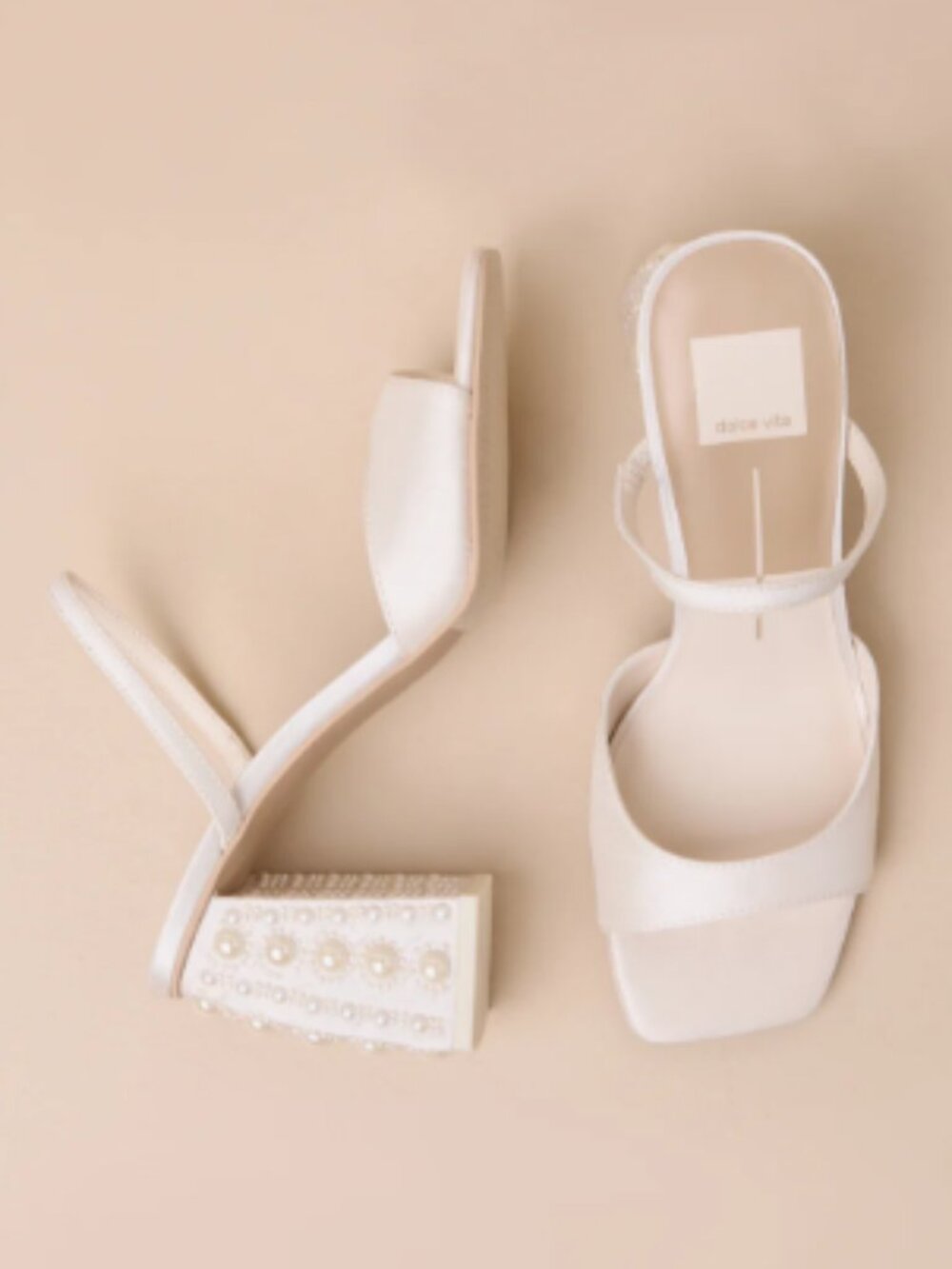 Dolce Vita Jemmy Pearl Heels Vanilla Silk